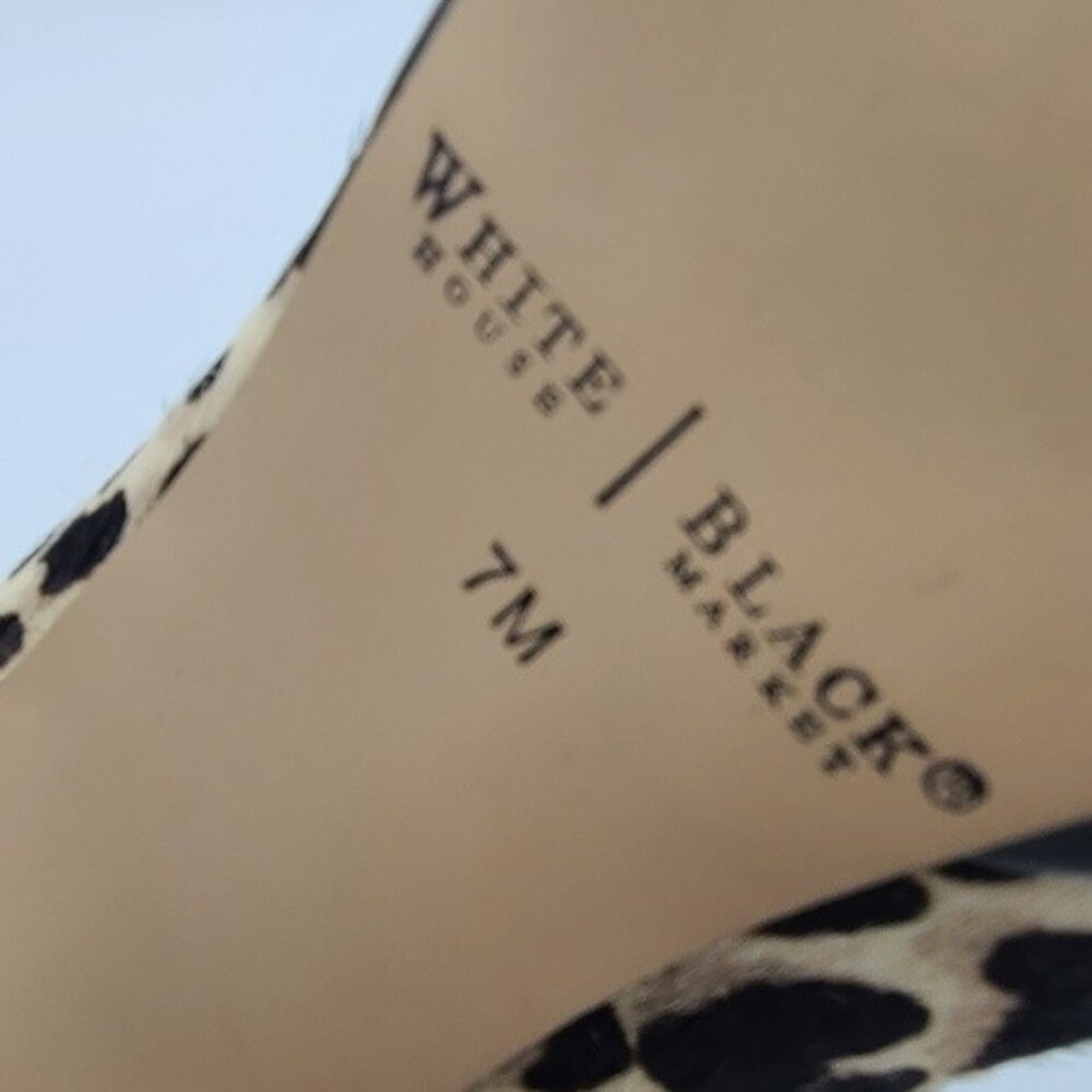 White House Black Market Leopard Print Heels - Chic Statement Pump - Picture 7 of 7